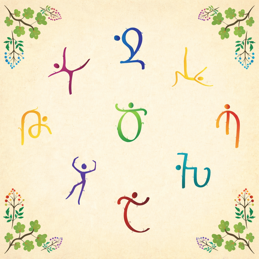 Armenian letters are dancing here; visual design of Nesil Kalenderoğlu